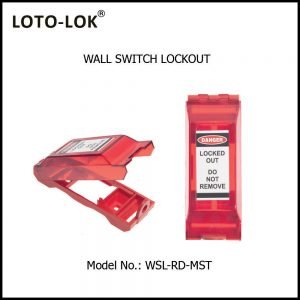 WALL SWITCH LOCKOUT, WSL-RD-MST
