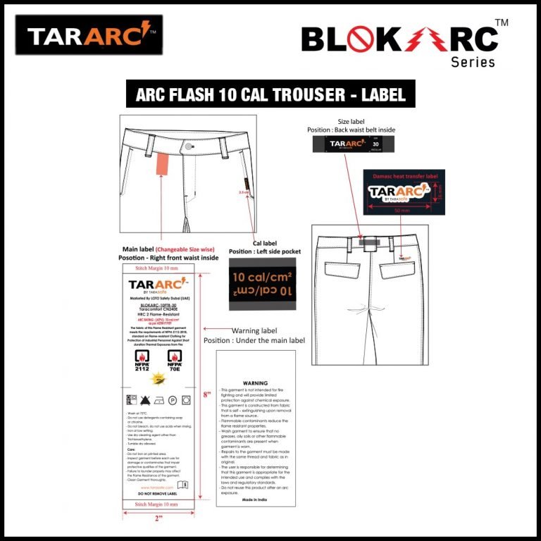 ARC FLASH FORMAL TROUSER ARC RATING: 10 CAL/CM² , HRC 2 - Image 5