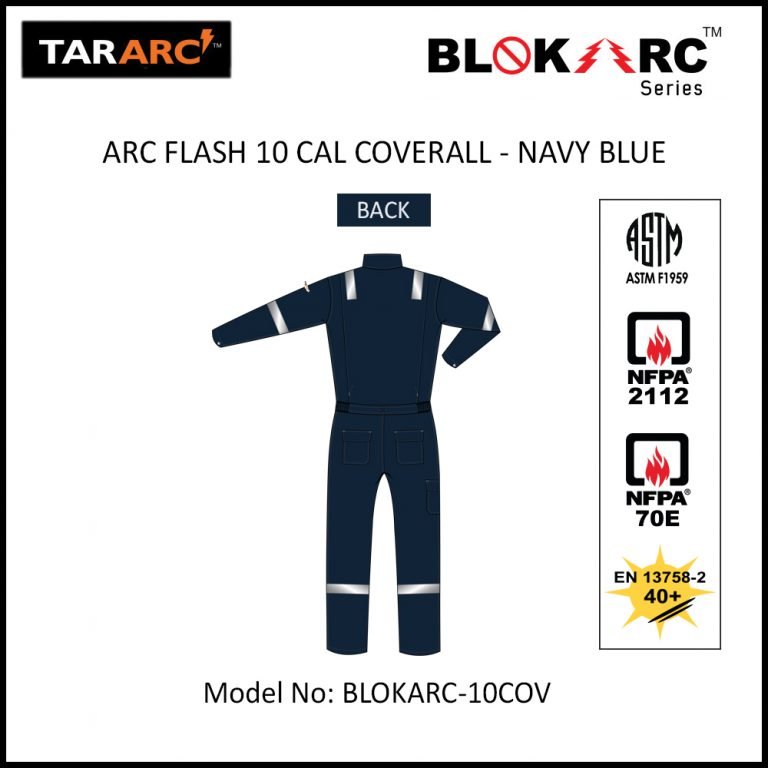 ARC FLASH COVERALL, ARC RATING: 10 CAL/CM² , HRC 2 - Image 2