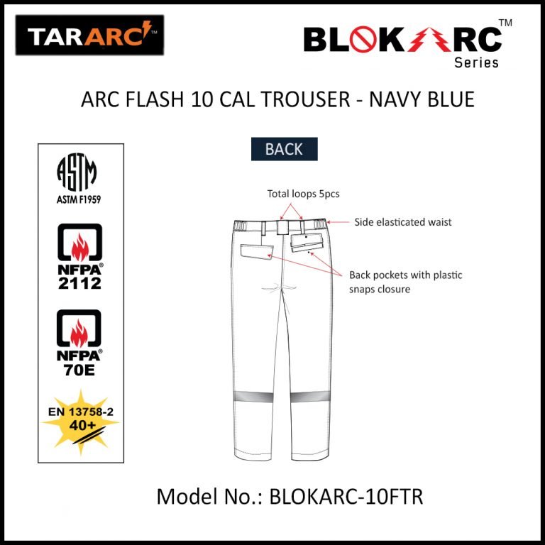 ARC FLASH FORMAL TROUSER ARC RATING: 10 CAL/CM² , HRC 2 - Image 4
