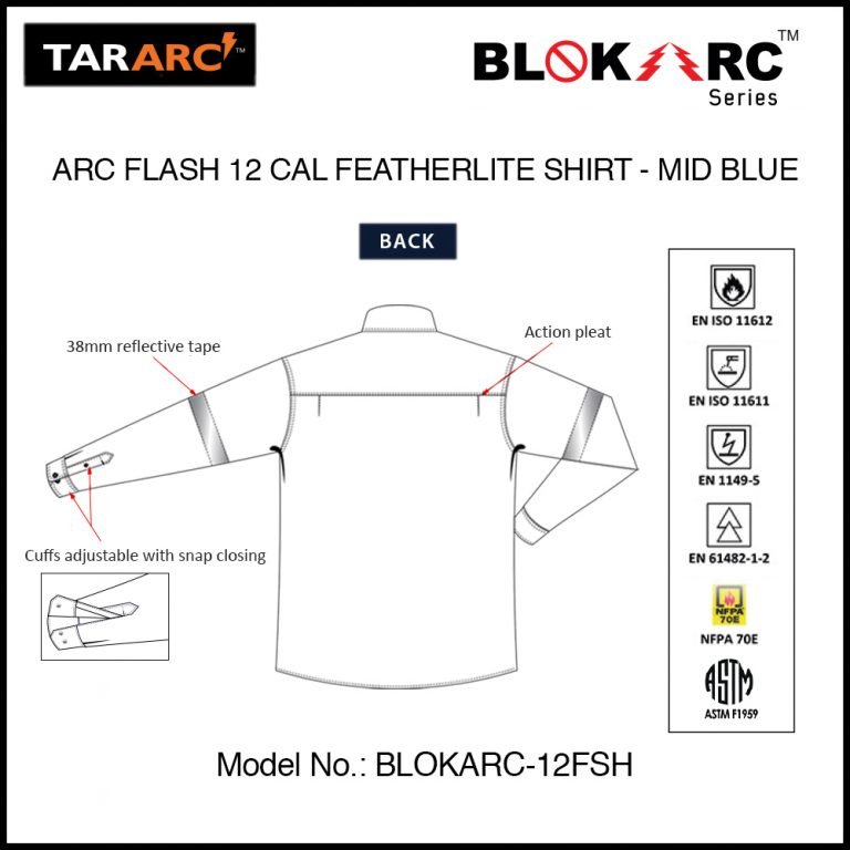 ARC FLASH SHIRT, ARC RATING: 12 CAL/CM² , HRC 2 - Image 5