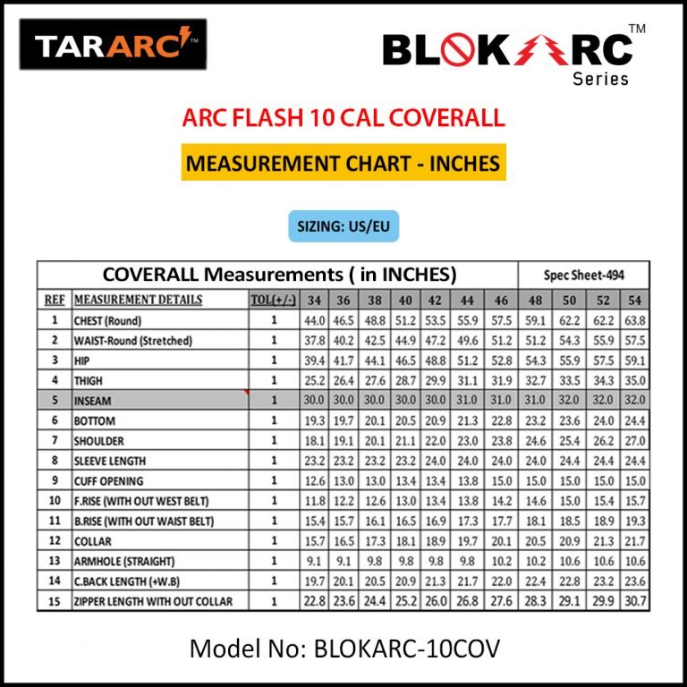 ARC FLASH COVERALL, ARC RATING: 10 CAL/CM² , HRC 2 - Image 7