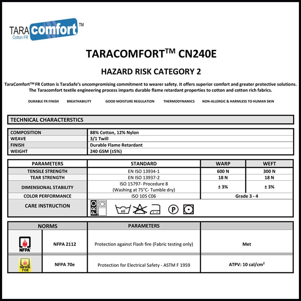 ARC FLASH COVERALL, ARC RATING: 10 CAL/CM² , HRC 2 - Image 8