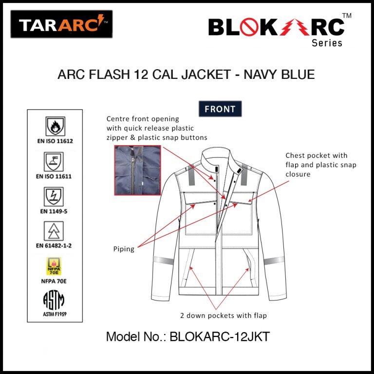 ARC FLASH JACKET, ARC RATING: 12 CAL/CM² , HRC 2 - Image 4