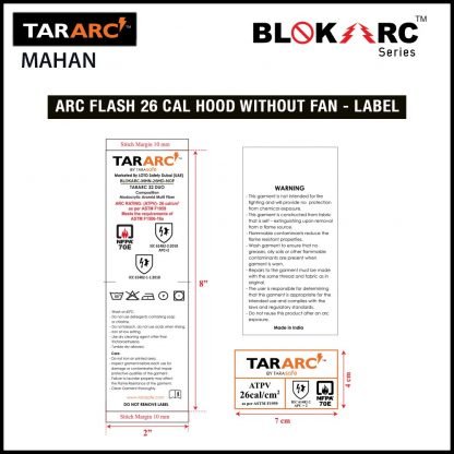 MAHAN ARC FLASH KIT, ARC RATING: 26 CAL/CM² , HRC 3 (BIB, 32″ COAT, HOOD) - Image 12