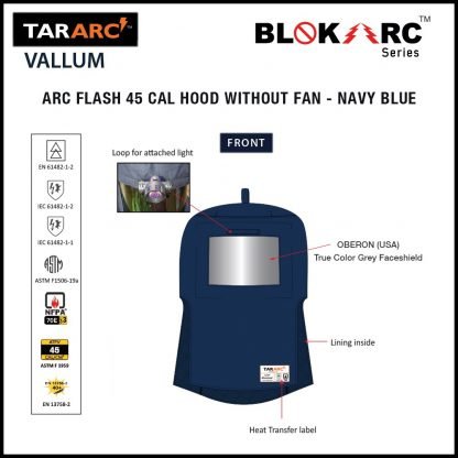 VALLUM ARC FLASH KIT (MEN), ARC RATING: 45 CAL/CM² , HRC 4 (BIB, 32″ COAT, HOOD) - Image 7
