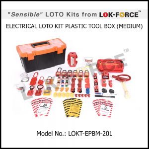 LOTO ELECTRICAL KIT PLASTIC TOOL BOX - MEDIUM