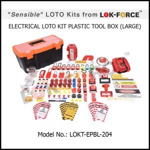 LOTO ELECTRICAL KIT PLASTIC TOOL BOX - LARGE
