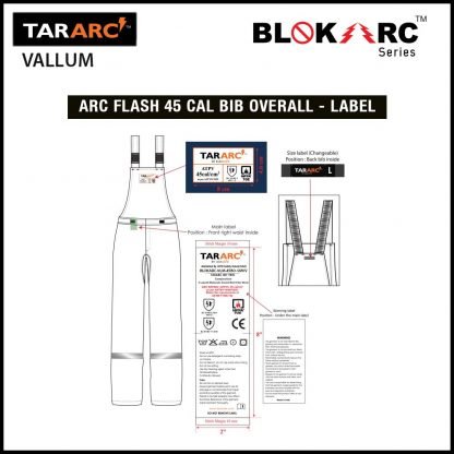 VALLUM ARC FLASH KIT (MEN), ARC RATING: 45 CAL/CM² , HRC 4 (BIB, 32″ COAT, HOOD) - Image 13