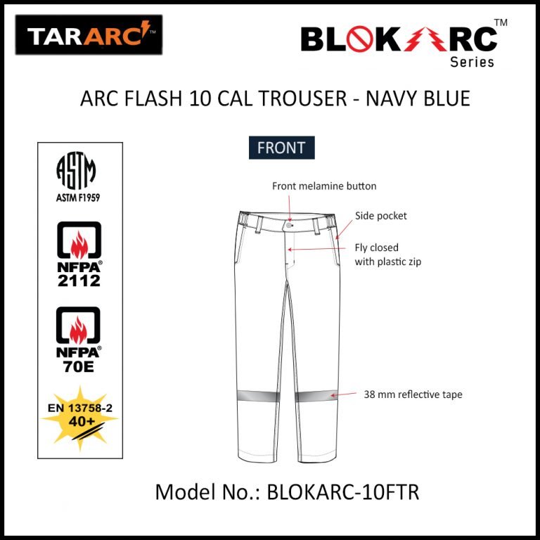 ARC FLASH FORMAL TROUSER ARC RATING: 10 CAL/CM² , HRC 2 - Image 3