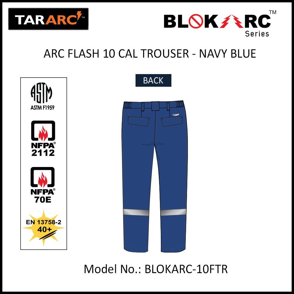 ARC FLASH FORMAL TROUSER ARC RATING: 10 CAL/CM² , HRC 2 - Image 2